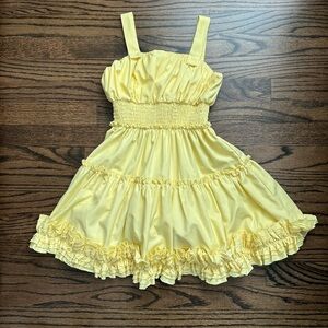 Habitual Kids Yellow Ruffle dress - size 7/8